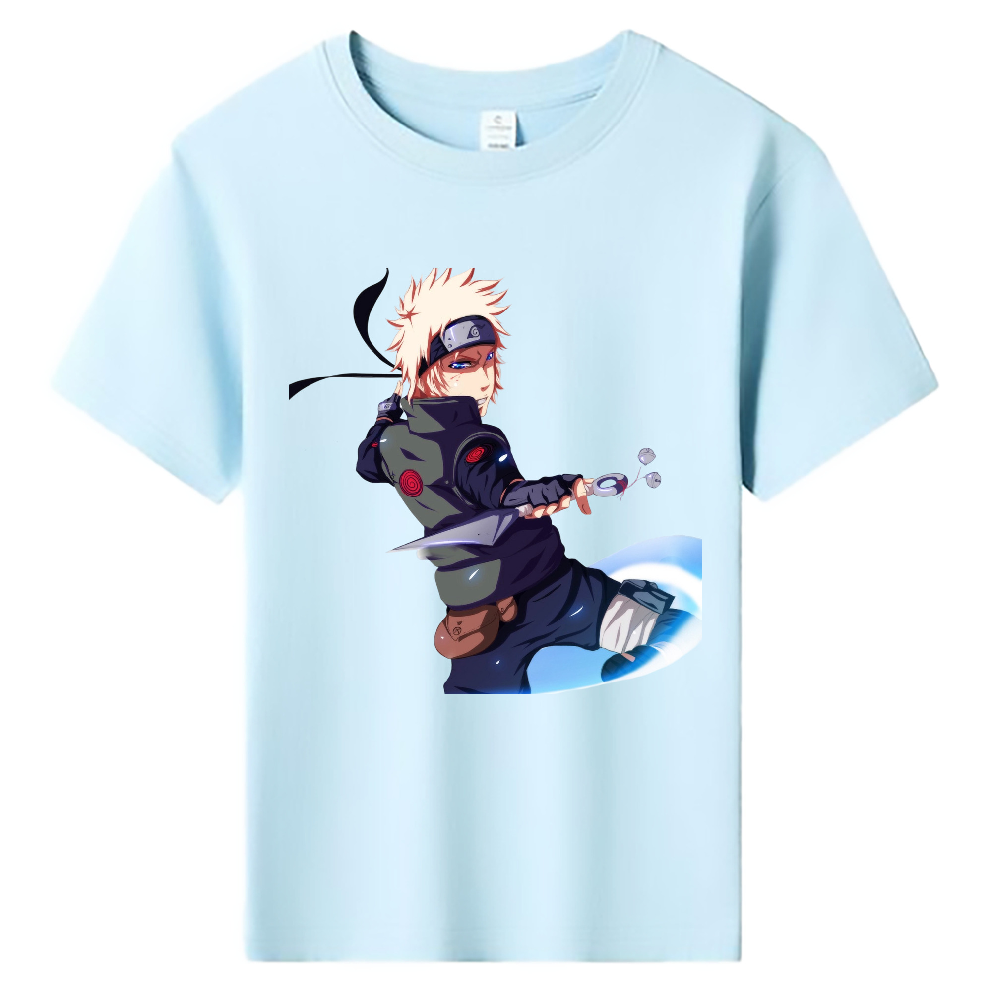 （画像用） NARUTO -ナルト- 波風 ミナト Namikaze Minato 綿100％キッズTシャツ（フロントプリント）